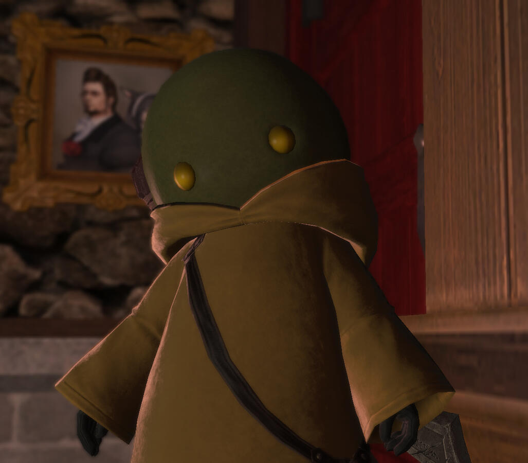 Tip Tap: an active member of Crimson Myths Merc company and usually sent on deep dive artifact hunts. don't let her cuteness fool you she is a Tonberry after all